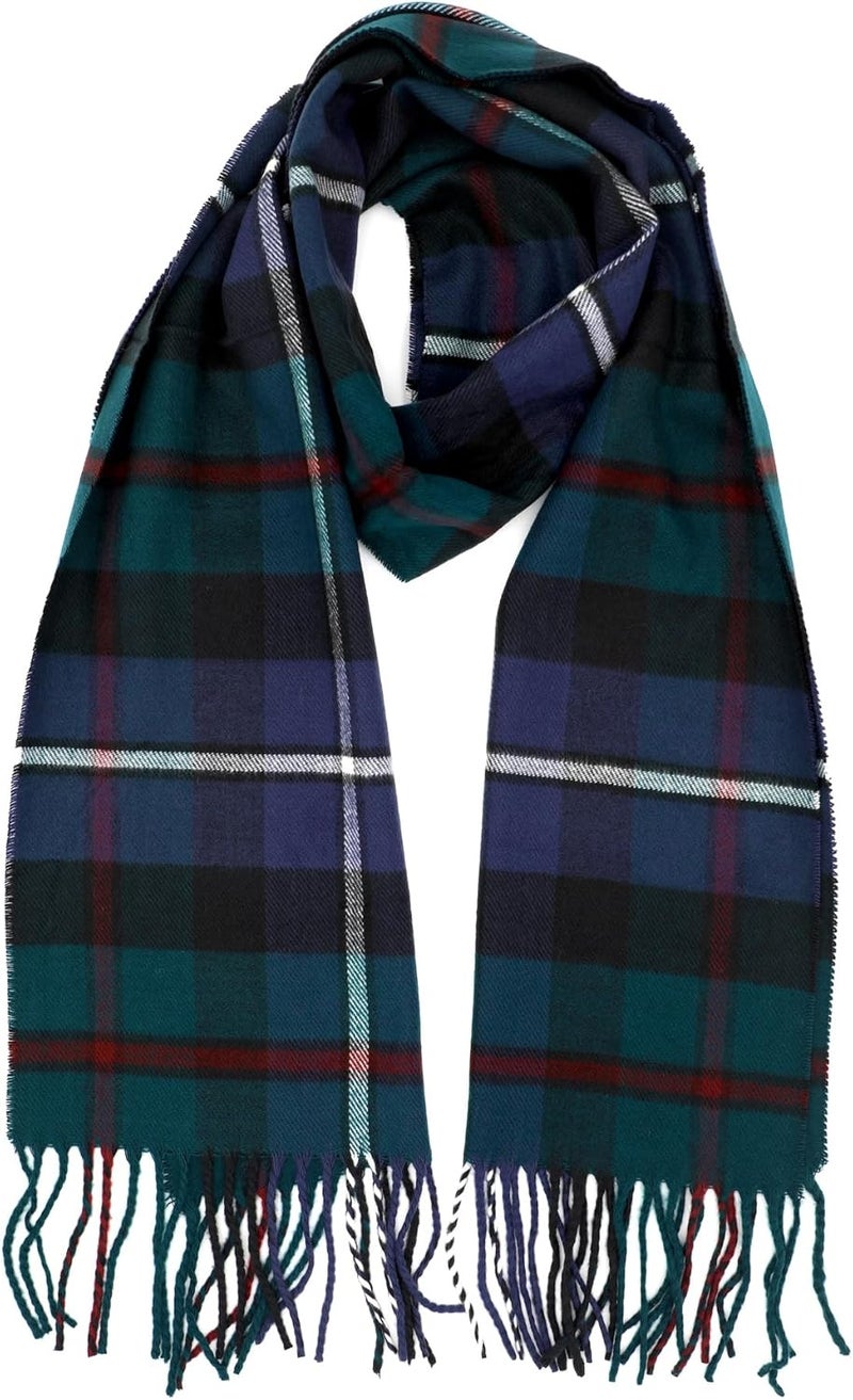 Achillea Scottish Tartan Plaid Scarf - Warm Cashmere Feel Winter Scarf, Scarves for Holiday, Christmas & Daily Wear - Image 1